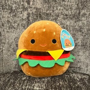8” Squishmallow Carl the Cheeseburger (BNWT)